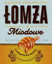 pivo Łomża Miodowe - světlý ležák 13°