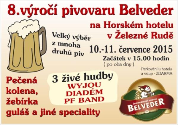 pozvánka na výročí pivovaru Belveder