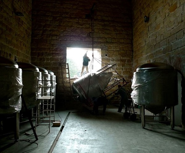staveniště pivovaru v Lobči - rekonstrukce