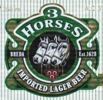 pivo 3 Horses - světlý ležák