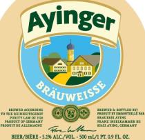 pivo Ayinger Bräuweisse - pšeničné