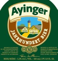 pivo Ayinger Jahrhundert Bier - světlý ležák
