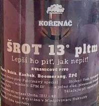 pivo Šrot - polotmavý speciál 13°