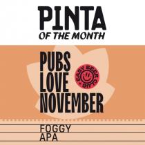 pivo PINTA Pubs Love November - APA
