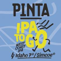 pivo IPA To GO: West Coast IPA (Idaho 7/Simcoe) 
