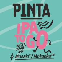 pivo IPA To GO: West Coast IPA (Mosaic/Motueka)
