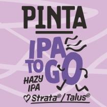 pivo IPA To GO: Hazy IPA (Strata/Talus)