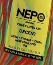 pivo Crazy Lines #29: Decent - NEIPA 15°