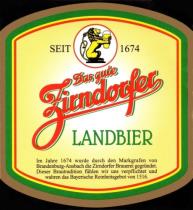 pivo Zirndorfer Landbier - světlý ležák