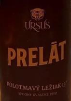 pivo Prelát - polotmavý ležák 13°