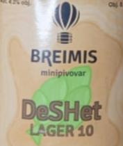 pivo DeSHet Lager 10°