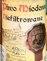 pivo Miodowe Niefiltrowane