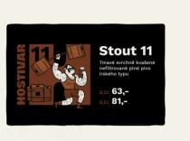 pivo Hostivar Stout 11°