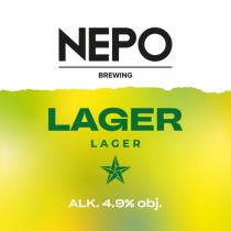 pivo Nepo Lager - světlý ležák