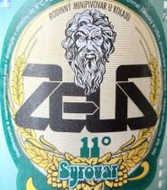 pivo Zeus - světlý ležák 11°