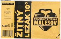 pivo Malešov Žitný ležák 10°