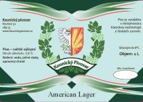 pivo Kounický American Lager 10°