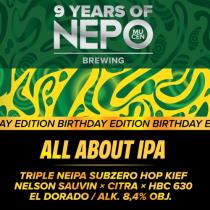 pivo All About IPA - 9 years of NEPO 21°