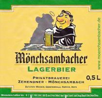 pivo Mönchsambacher Lagerbier - Světlý ležák