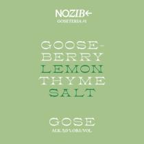 pivo GOSETERIA #1 Gooseberry + Lemon + Thyme + Salt   