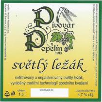 pivo Popelín světlý ležák 12°