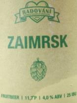 pivo Zaimrsk - Fruitbeer 11°