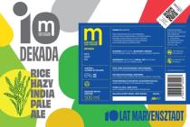pivo Dekada Rice Hazy India Pale Ale