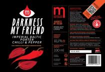 pivo Darkness My Friend - Imperial Baltic Porter Chilli