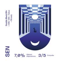 pivo SEN Double Black IPA 18°
