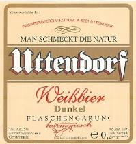 pivo Uttendorf Weissbier Dunkel