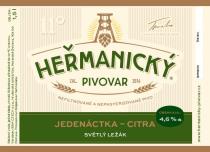 pivo Heřmanický ležák 11° Citra