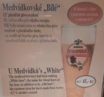 pivo Medvídkovské Bílé 12°
