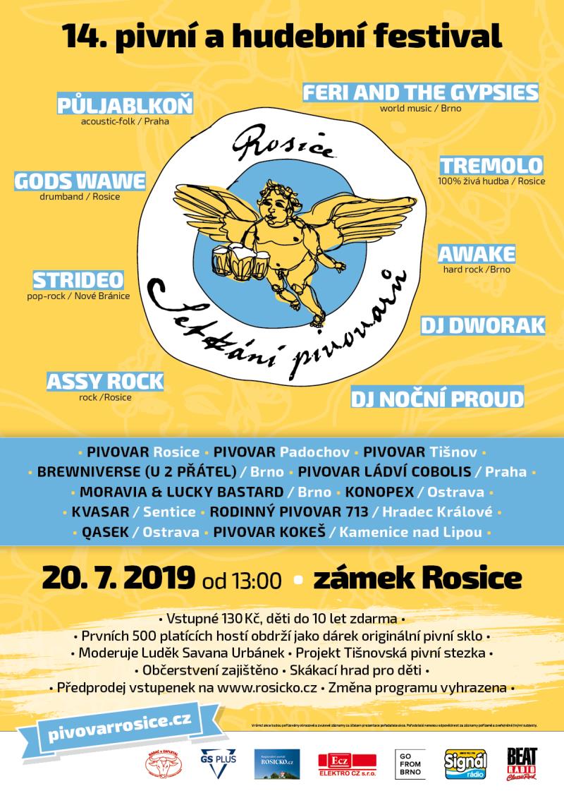 XIV. Pivní a hudební festival Rosice 2019 - upoutávka
