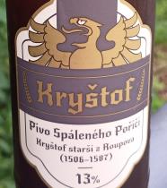 pivo Kryštof - světlý speciál 13°