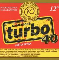 pivo Kamenické Turbo 40