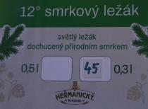 pivo Heřmanický Ležák Smrkový 12° 