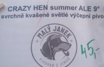 pivo Crazy Hen - Summer Ale 9°