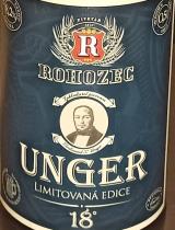 pivo Unger - polotmavé silné pivo 18°