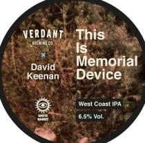 pivo This Is Memorial Device - West Coast IPA 